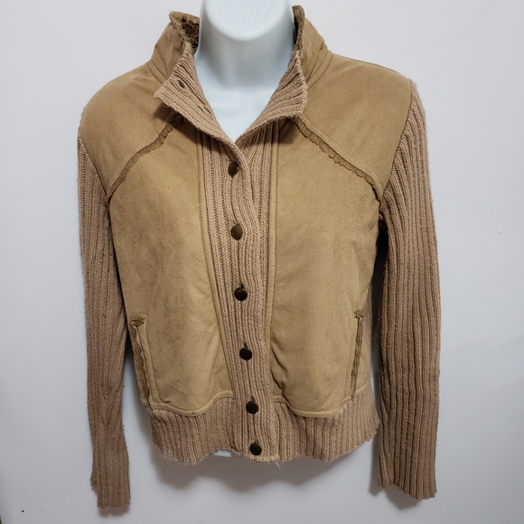 Planet Funk brown sweater jacket - Picture 3 of 6